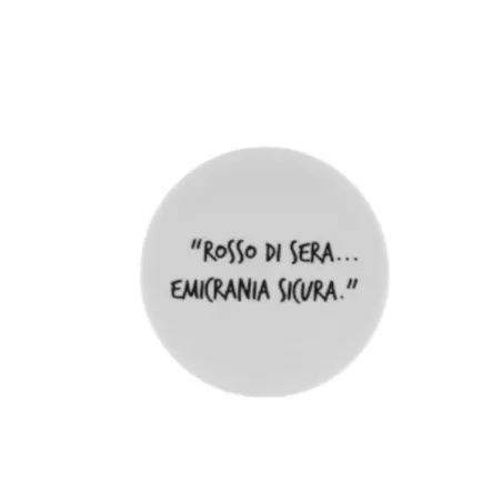 Sotto bicchiere Cm.12 Graffiti - Rosso di sera...emicrania sicura! - Weissestal