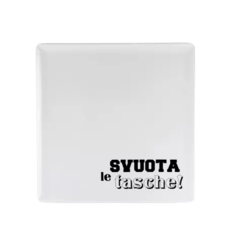 Piatto Quadro Cm.25,5 Graffiti - Svuota le tasche! - Weissestal
