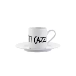 Tazza Caffe con piatto Graffiti - Sti cazzi - Weissestal