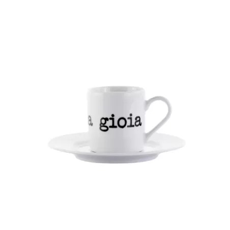Tazza Caffe con piatto Graffiti - Mai una gioia - Weissestal