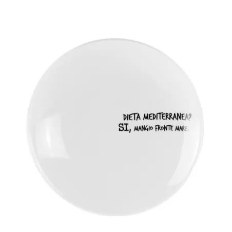 Pasta bowl Cm.30 Graffiti - Dieta mediterranea? Sì, mangio fronte mare - Weissestal