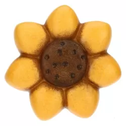 Magnete con girasole in ceramica Country - Thun