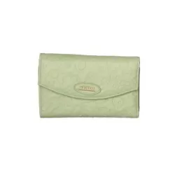 Portafogli con chiusura bottone in ecopelle verde acqua Sempre con me - Thun