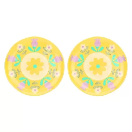 Set 2 piatti piani in melamina Florianne primavera - Thun