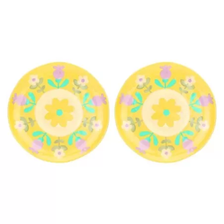 Set 2 piatti piani in melamina Florianne primavera - Thun