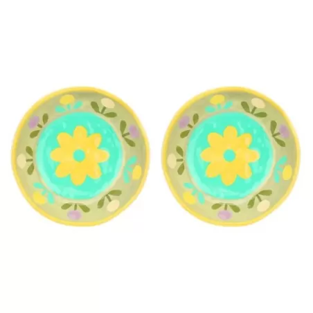 Set 2 piatti fondi in melamina Florianne primavera - Thun