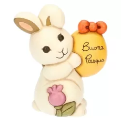 Coniglietta Joy con uovo in ceramica Sorprese di Pasqua, grande - Thun