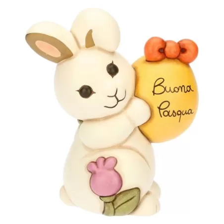 Coniglietta Joy con uovo in ceramica Sorprese di Pasqua, grande - Thun