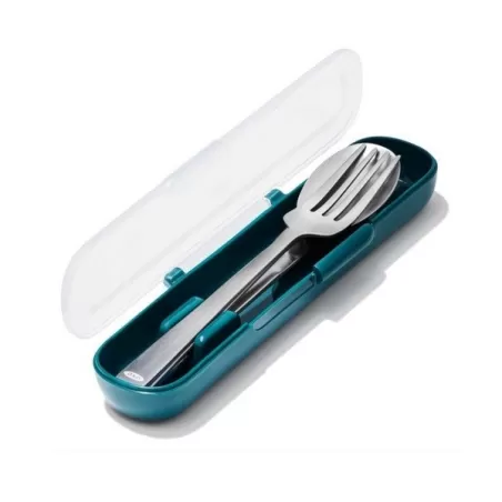 Good Grips Prep & Go, Posate in acciaio con contenitore - Oxo