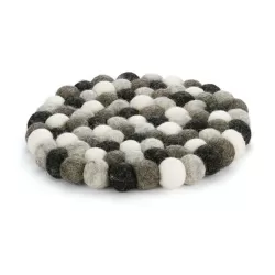 Sottopentola tondo "Lana nepalese grigia" Cm.21 - Cilio