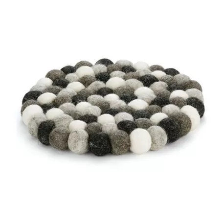 Sottopentola tondo "Lana nepalese grigia" Cm.21 - Cilio