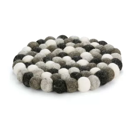 Sottopentola tondo "Lana nepalese grigia" Cm.21 - Cilio