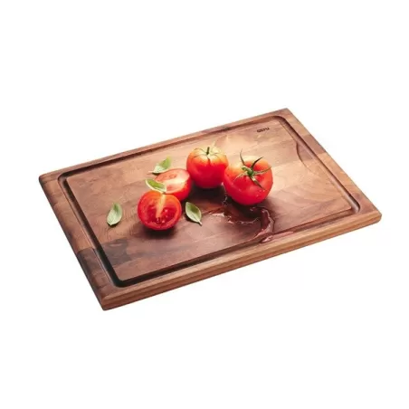 Tagliere enno, medio con scanalatura raccogli-liquidi, legno di noce - Gefu
