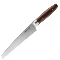 Coltello pane enno, lama seghettata da Cm. 21 - Gefu