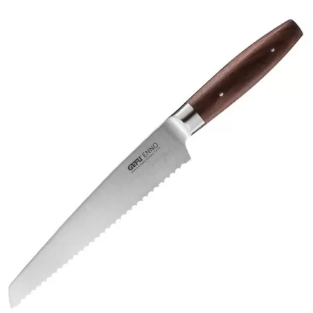 Coltello pane enno, lama seghettata da Cm. 21 - Gefu