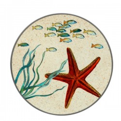 Sea Life, Sottopentola Stella Mar Cm. 20 - Rose & Tulipani