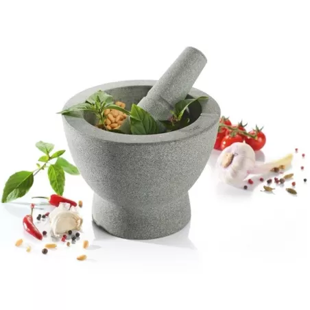 Mortaio in granito crunchy, Cm. 10,5 / Cm. 17 - Gefu