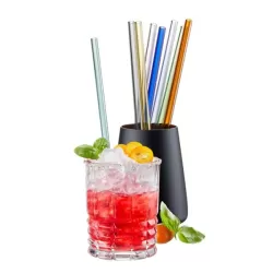 Cannuccia di vetro future, 8 pezzi - Gefu