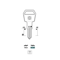 Chiave, Cina - RC6R - Silca