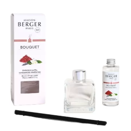 Bouquet Parfumé Cube Tentation Santal / Tentazione di Sandalo 500 ml. - Lampe Berger
