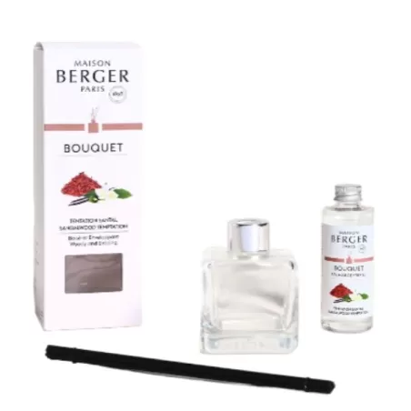 Bouquet Parfumé Cube Tentation Santal / Tentazione di Sandalo 500 ml. - Lampe Berger