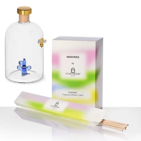 Memories, Profumatori + fragranza, Profumatore ape e rugiada 500 ml + fragranza melograno + bastoncini - Ichendorf