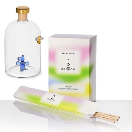 Memories, Profumatori + fragranza, Profumatore ape e rugiada 500 ml + fragranza gelsomino + bastoncini - Ichendorf