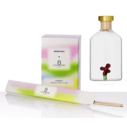 Memories, Profumatori + fragranza, Profumatore bacche 250 ml + fragranza melograno + bastoncini - Ichendorf