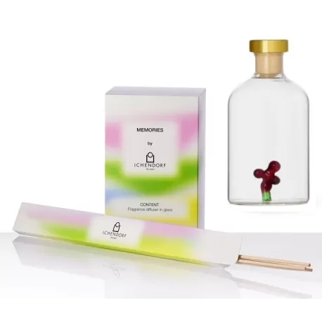 Memories, Profumatori + fragranza, Profumatore bacche 250 ml + fragranza melograno + bastoncini - Ichendorf