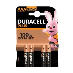 Batteria ministilo duracel plus blister Pz.4