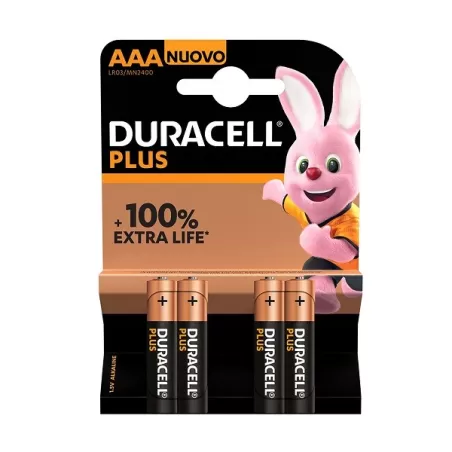 Batteria ministilo duracel plus blister Pz.4