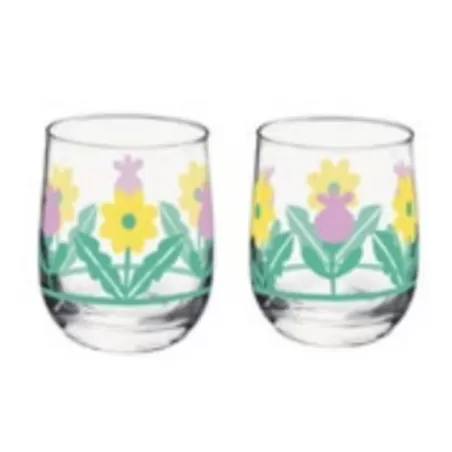 Set 2 bicchieri acqua in vetro Florianne primavera - Thun