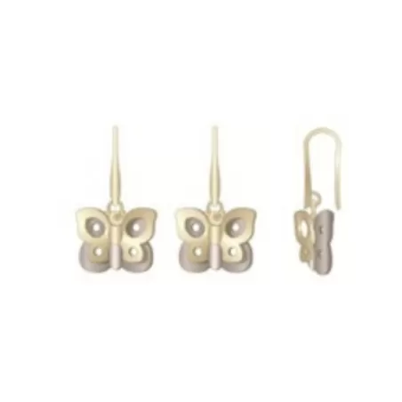 Orecchini cerchio con farfalla Leyla - Thun