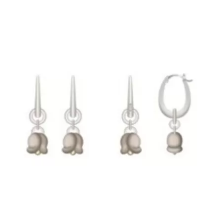 Orecchini cerchio con tulipano - Thun