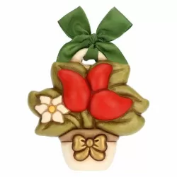 Formella con peperoncini in ceramica, grande - Thun