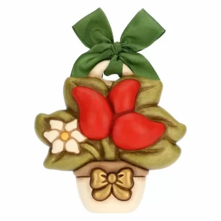 Formella con peperoncini in ceramica, grande - Thun