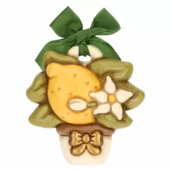 Formella con limone in ceramica, piccola - Thun