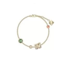 Bracciale farfalla 2 punti luce verde - Thun