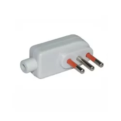 Spina angolare piatta 16 amper bianca