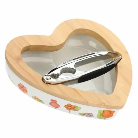 Ciotola schiaccianoci in porcellana e legno Happy Country - Thun