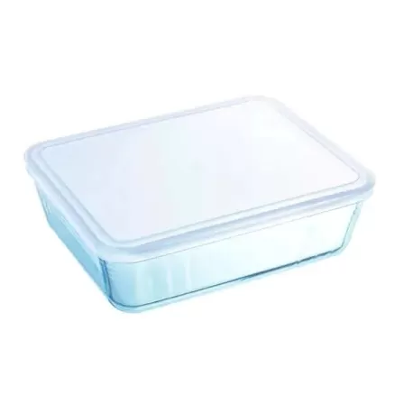 Contenitore multiuso rettangolare con coperchio Cm.25x20 Pirex