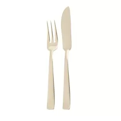 Flat, Servizio 24 posate pesce pvd champagne - Sambonet