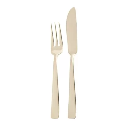 Flat, Servizio 24 posate pesce pvd champagne - Sambonet