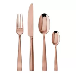 Flat, Servizio 24 posate monoblocco pvd copper - Sambonet