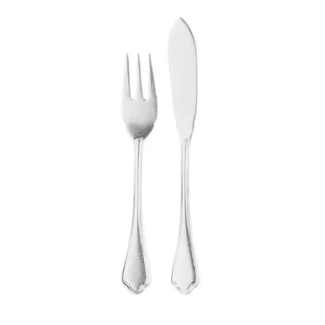 Filet Toiras, Servizio 24 posate pesce vintage inox - Sambonet