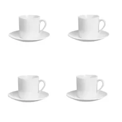 H2O, Tazza espresso con piatto 4 pezzi - Taitu