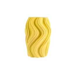 Vaso piccolo 3d Corolla giallo - Villa Altachiara