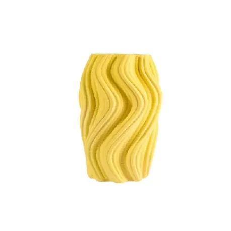 Vaso piccolo 3d Corolla giallo - Villa Altachiara