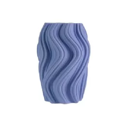 Vaso grande 3d Corolla blu - Villa Altachiara