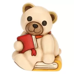 Teddy con libro in ceramica - Thun